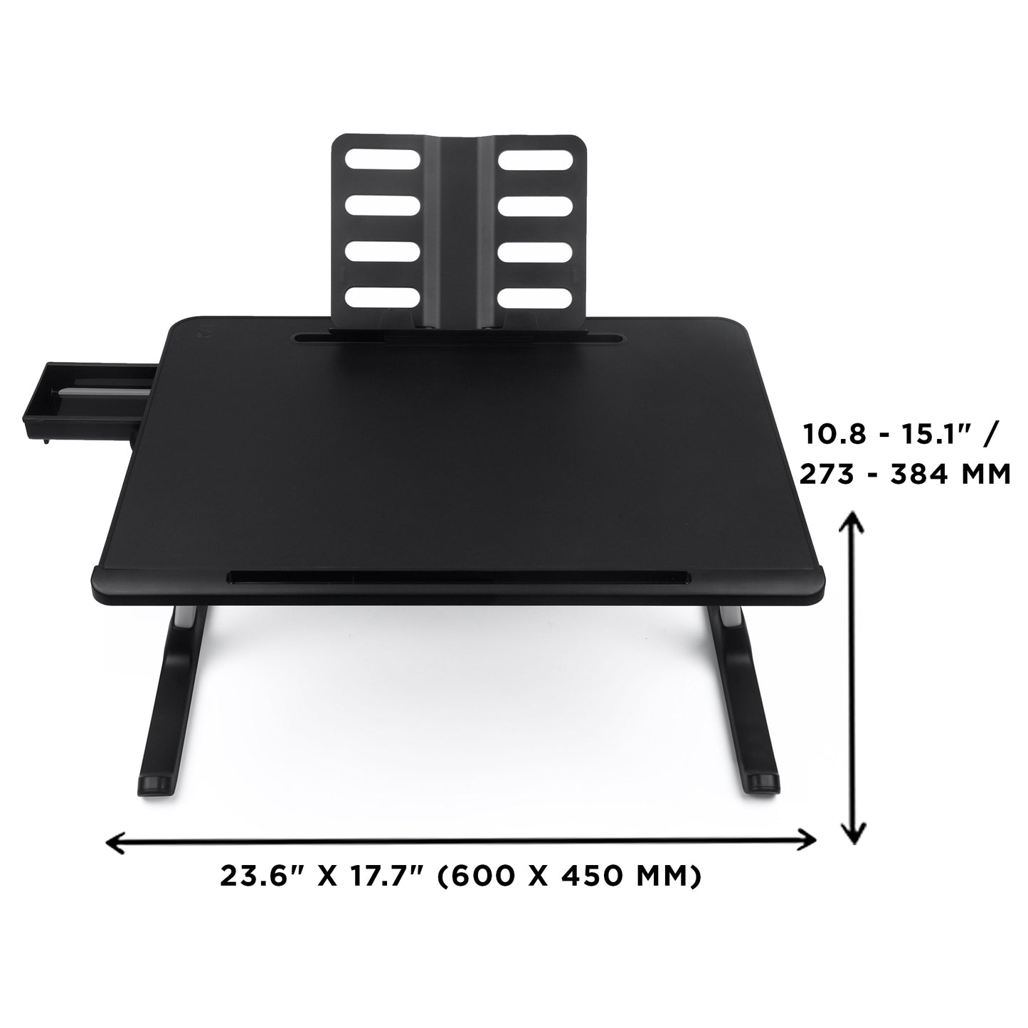 Cooper Desk PRO Leather Folding Laptop Desk with Adjustable Height & Tilt Angles