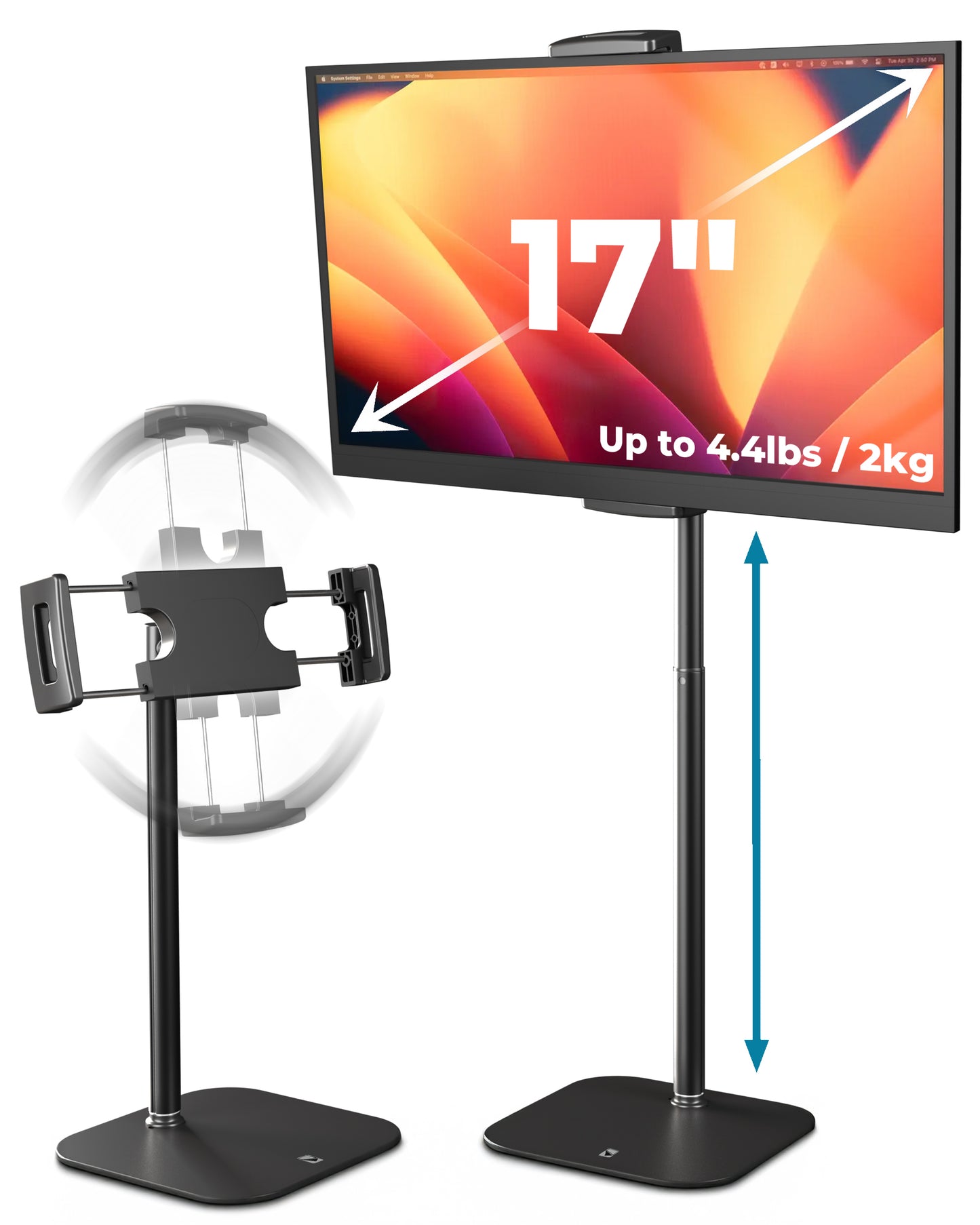 [NEW] Cooper TabStand Height Adjustable Tablet & Portable Monitor Stand for Desk