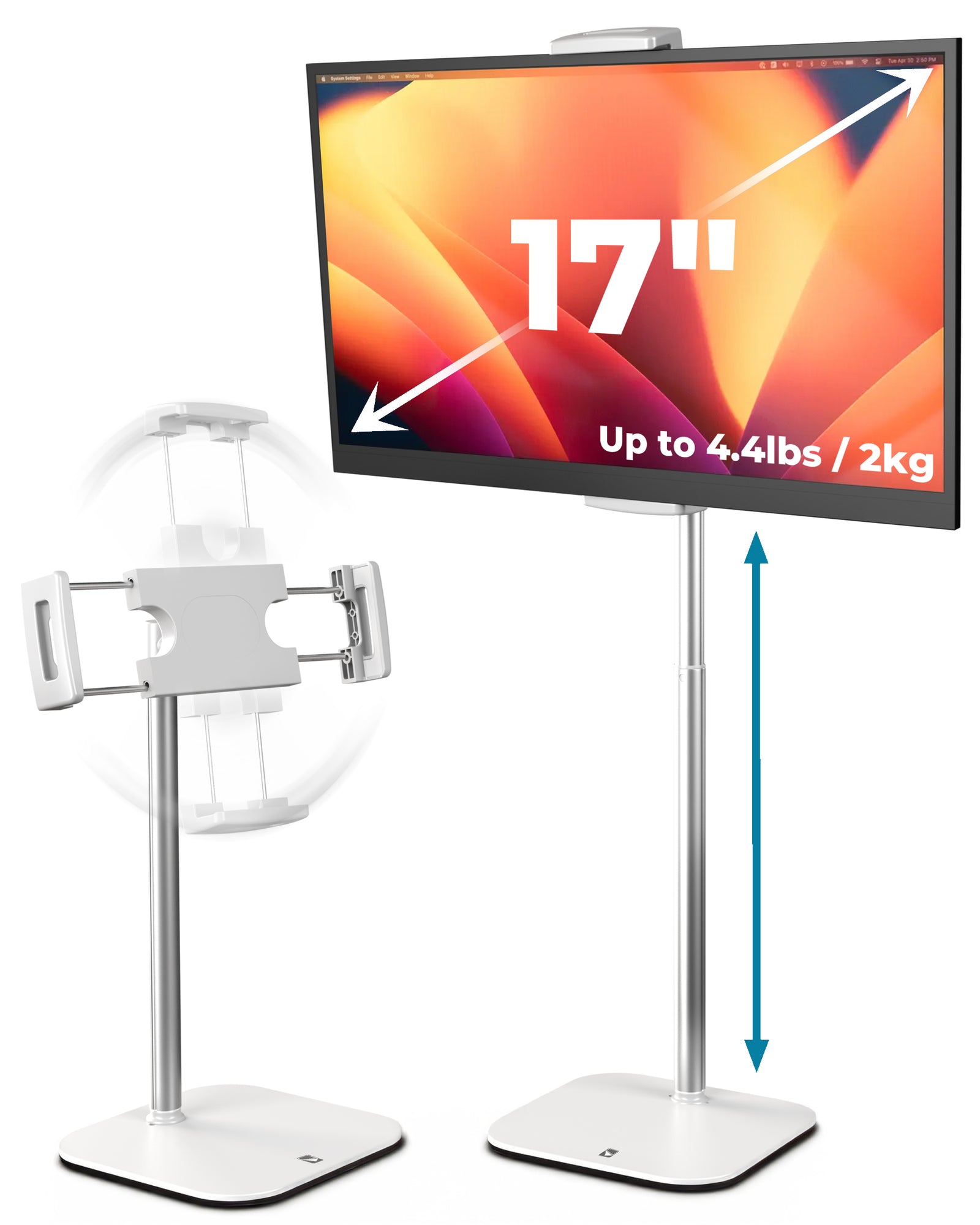 [NEW] Cooper TabStand Height Adjustable Tablet & Portable Monitor Stand for Desk