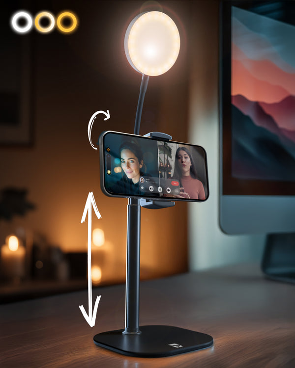 [NEW] Cooper ChatStand Halo - Adjustable phone stand with LED light ...