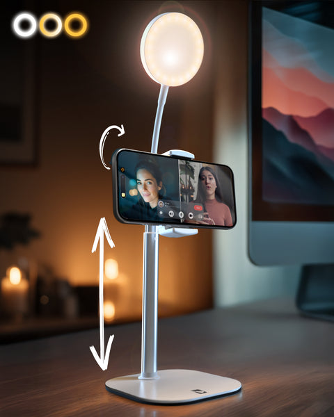 Helit H2380100 Support pour téléphone Portable The litestand Argenté