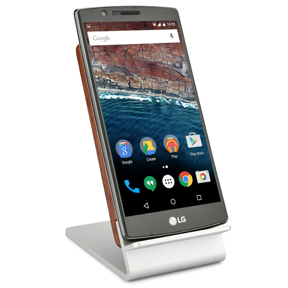 Cooper EcoStand Wood Qi 3 Coil Wireless Charging Stand for Smartphones