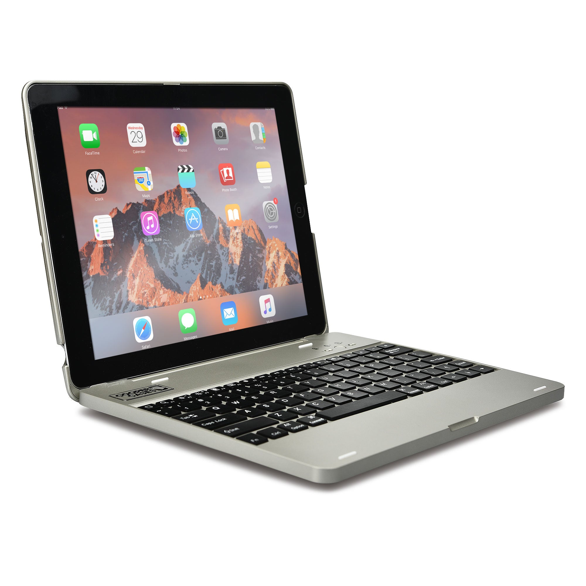 [LIQUIDATION] Cooper Kai Skel P1 Clamshell Keyboard Case with Built-in Powerbank for Apple iPad 2/3/4