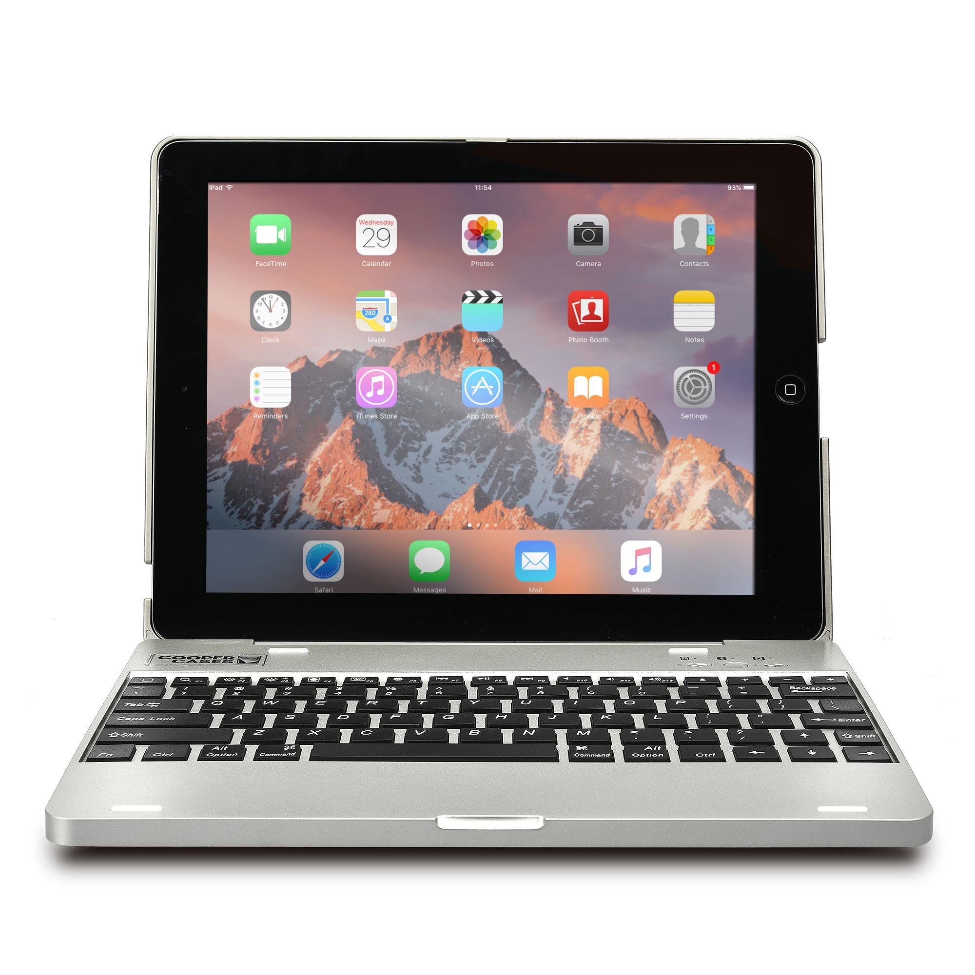 [LIQUIDATION] Cooper Kai Skel P1 Clamshell Keyboard Case with Built-in Powerbank for Apple iPad 2/3/4