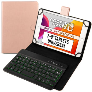 Cooper Backlight Executive Universal Bluetooth Keyboard Folio for 9-10.5" Tablets (with Backlit keys)