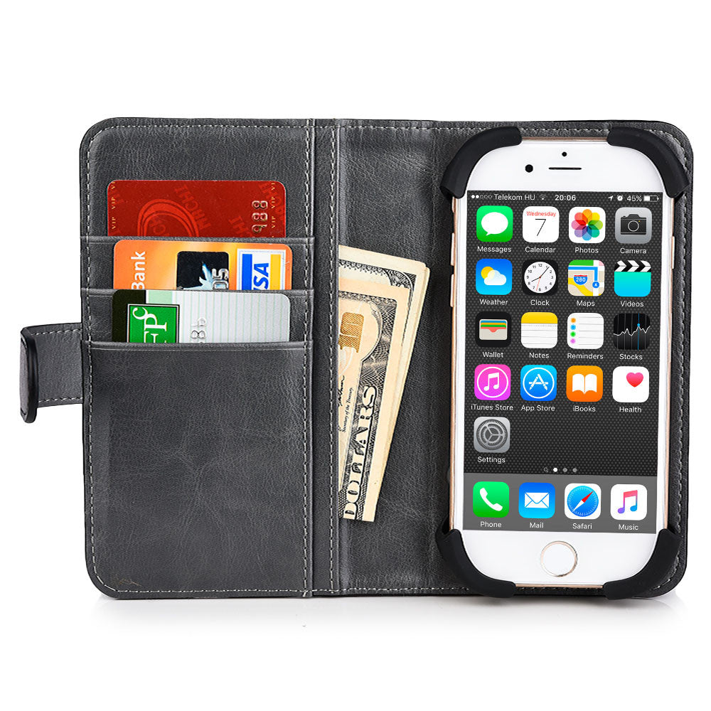 Cooper Engage 5" Smartphone Rotating Leather Wallet Case