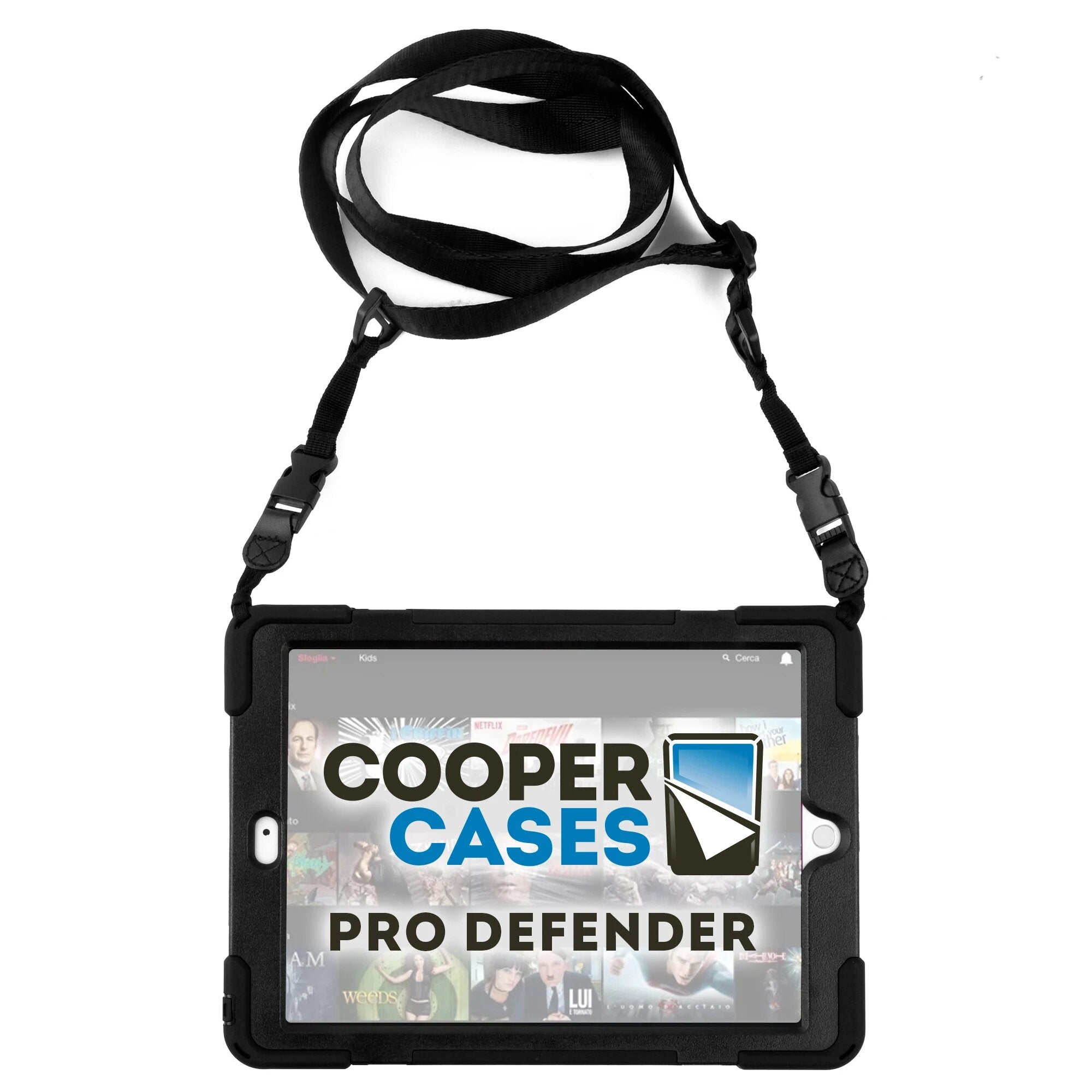 [NEW] Cooper Pro Defender Tough Case w/ Shoulder Strap, Hand Strap & Kickstand for Apple iPad 10.9 (10th gen)