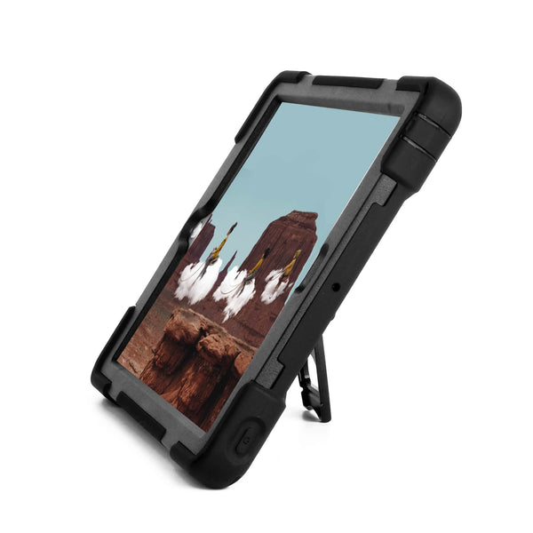 Accezz Rugged Backcover met schouderstrap voor de Samsung Galaxy Tab S10 Lite / S9 11 inch / S10 FE / S9 FE 10.9 inch - Zwart Accezz Rugged Backcover met schouderstrap voor de Samsung Galaxy Tab S10 Lite / S9 11 inch / S10 FE / S9 FE 10.9 inch - Zwart