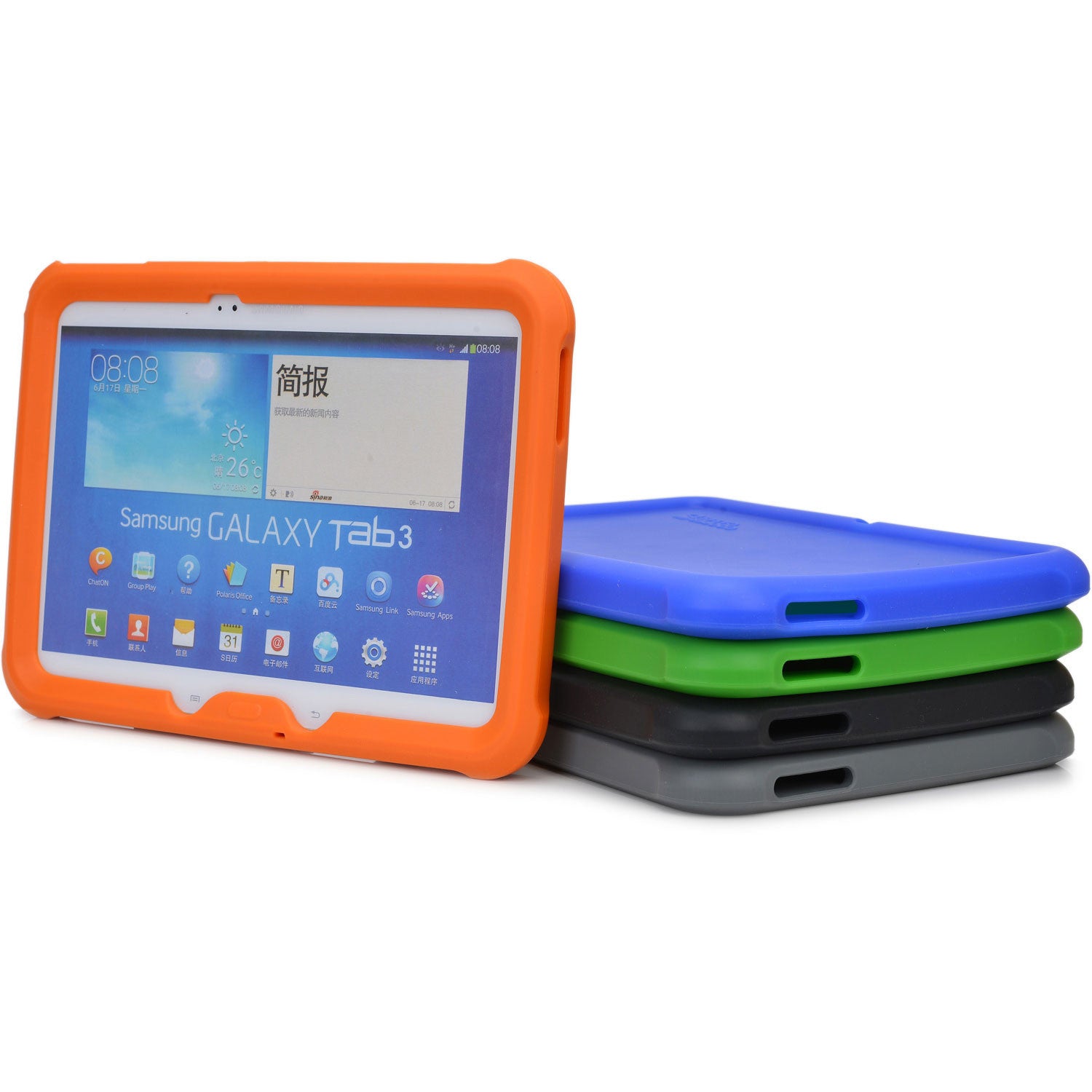 Cooper Bounce Rugged Reinforced Silicon TPU Gel Back Shell Armor Case For Samsung Galaxy Tab